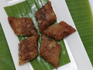 Fried banana pancake