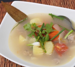 Thai chicken soup