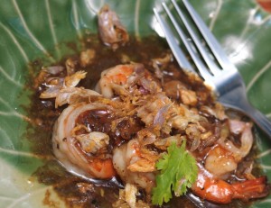 Stir fry shrimp with garlic